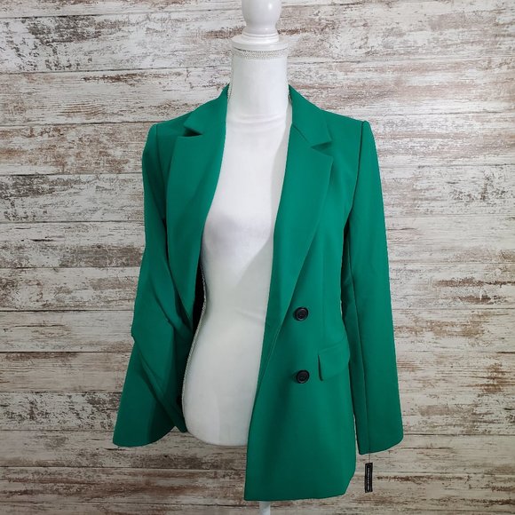 HALOGEN Green Ultra Double Breasted Blazer S - Picture 5 of 12